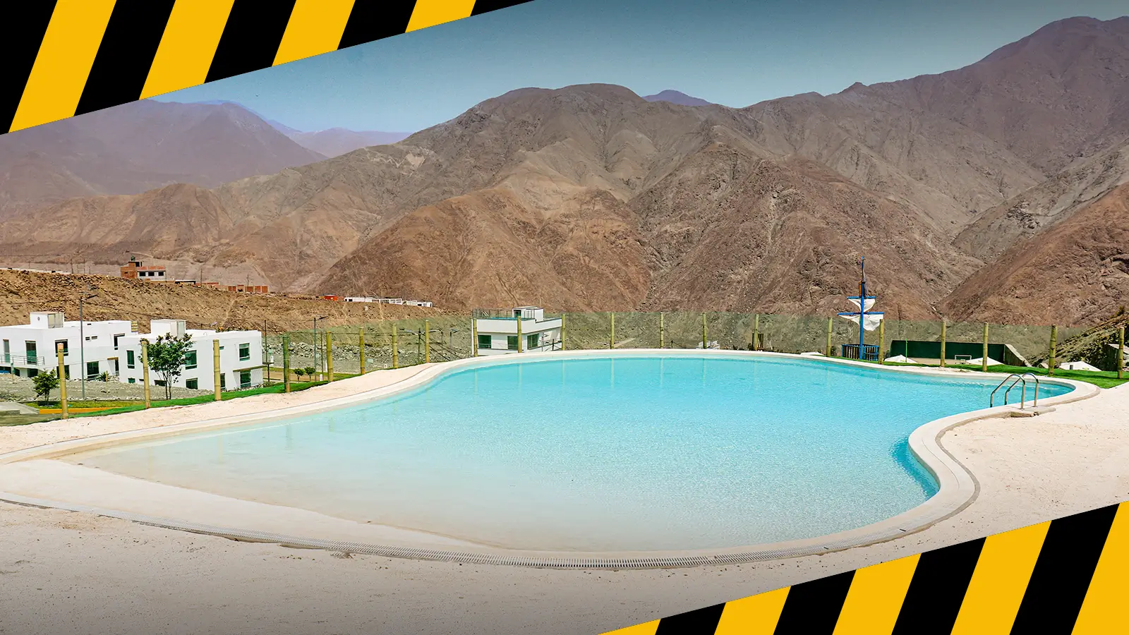 Avances de la playa artificial en el proyecto inmobiliario Bosques de Calango